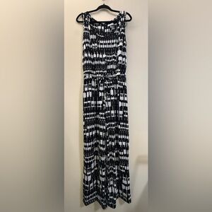 Calvin Klein Sleeveless Jumpsuit in‎ Black and White - 8